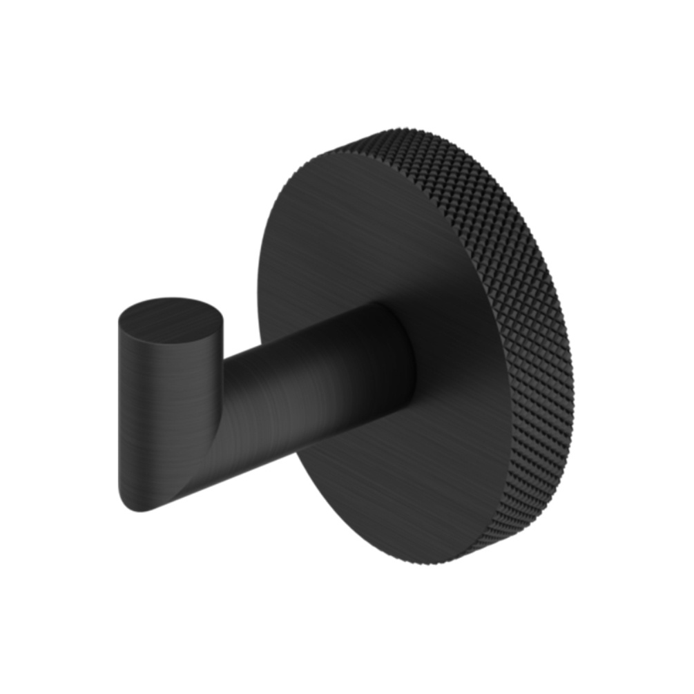 Product Cut out image of the Abacus Iso Pro Matt Black Robe Hook